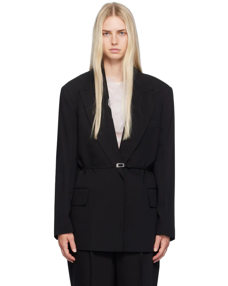 Acne Studios Black Belted Blazer 900
