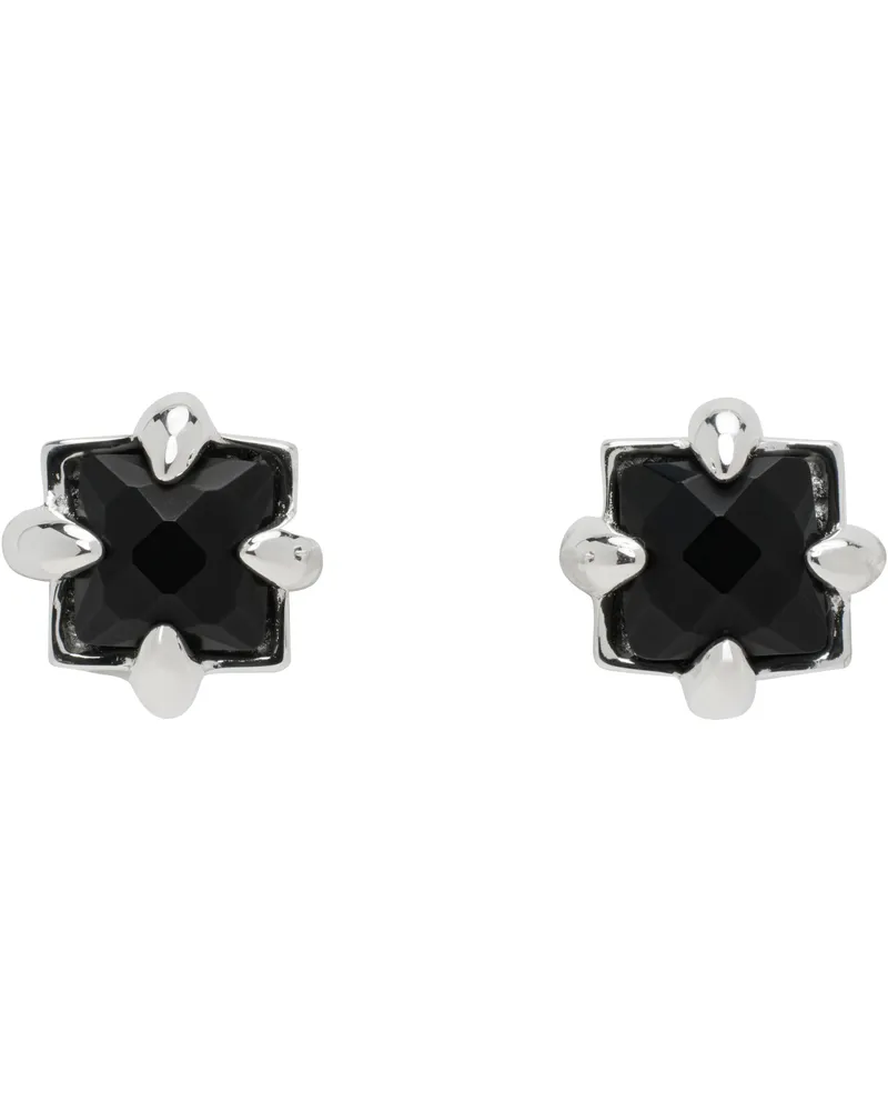 Stolen Girlfriends Club Silver Four Point Talon Stud Earrings Sterling