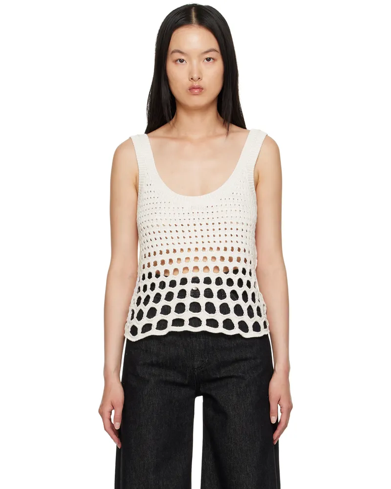 Chloé White Scoop Neck Tank Top 101