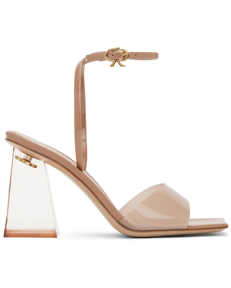 Gianvito Rossi Tan Cosmic Heeled Sandals Praline+praline