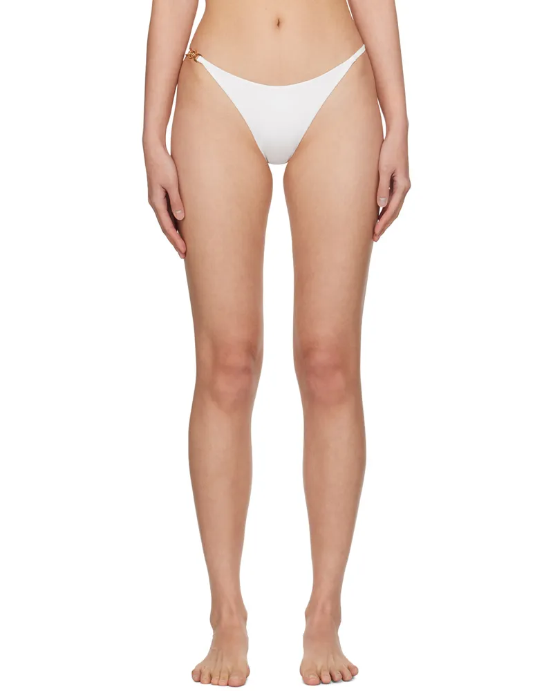 Versace White Medusa '95 Bikini Bottom 1w010-white