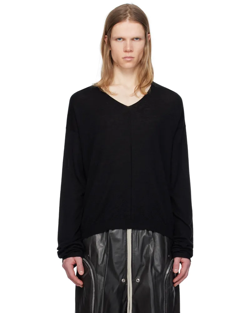 Rick Owens Black Hollywood Rasato Sweater 09