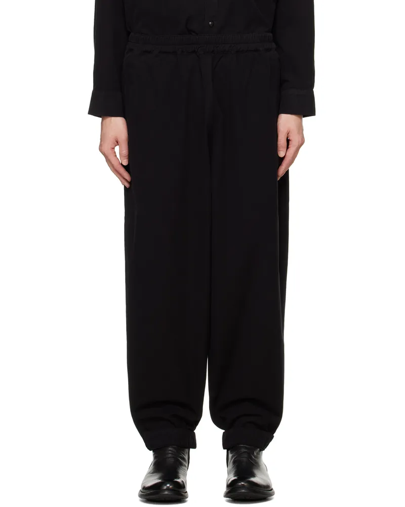 Toogood Black 'The Gymnast' Trouser Flint
