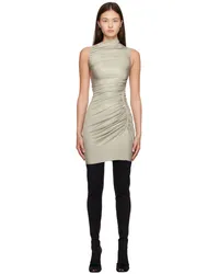 Rick Owens Lilies Taupe Svita Minidress Dark