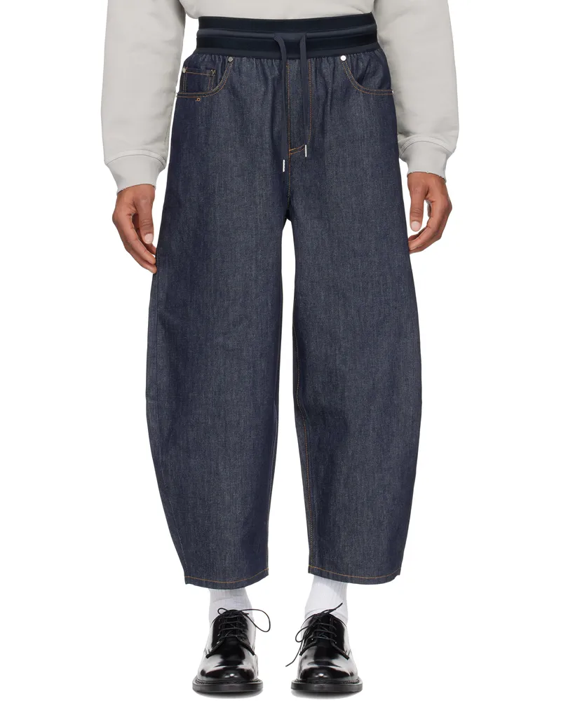 Helmut Lang Indigo Cocoon Pull-On Jeans Raw