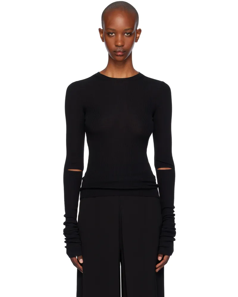 Ann Demeulemeester Black Lyell Sweater Black