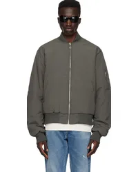 Carne Bollente Gray Hidden Pleasures Reversible Bomber Jacket Grey