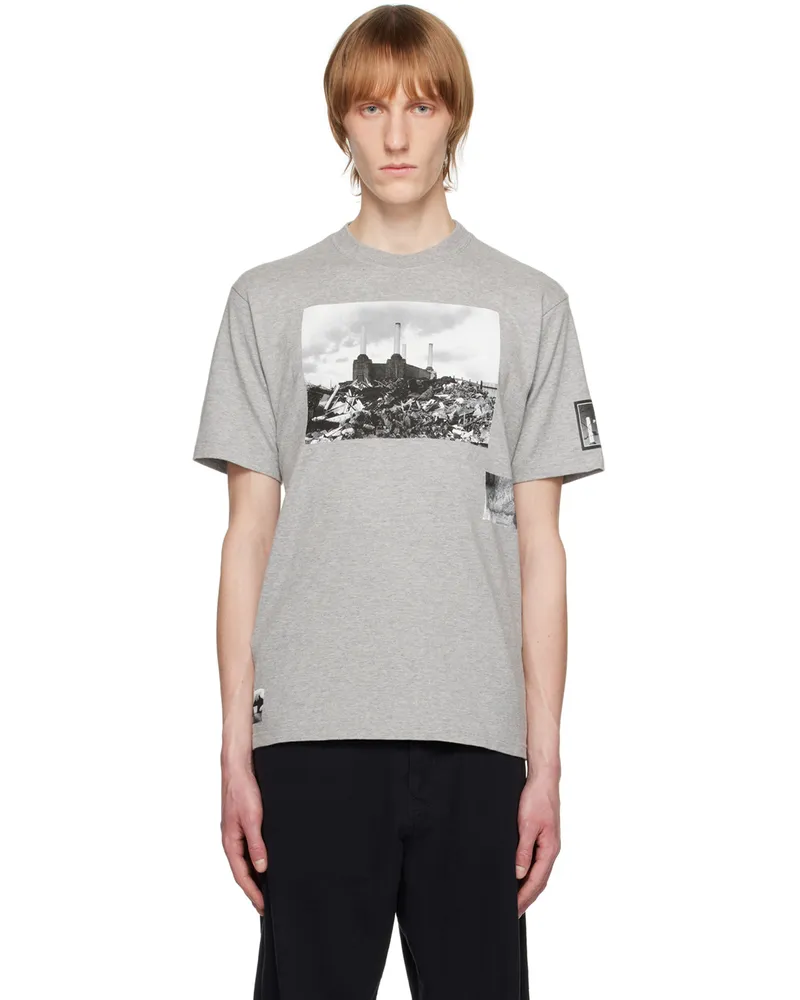 Undercover Gray Printed T-Shirt Top