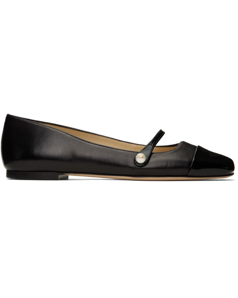 Jimmy Choo Black Elisa Ballerina Flats Black