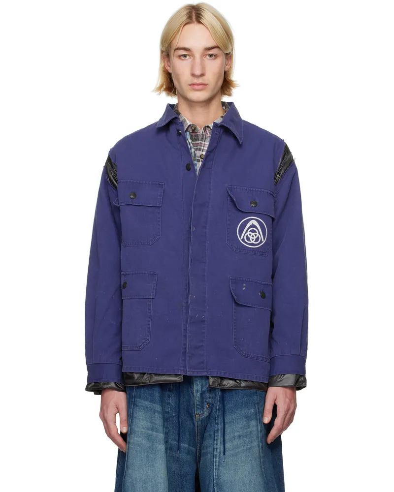 NEEDLES Blue Covered Jacket Assorted