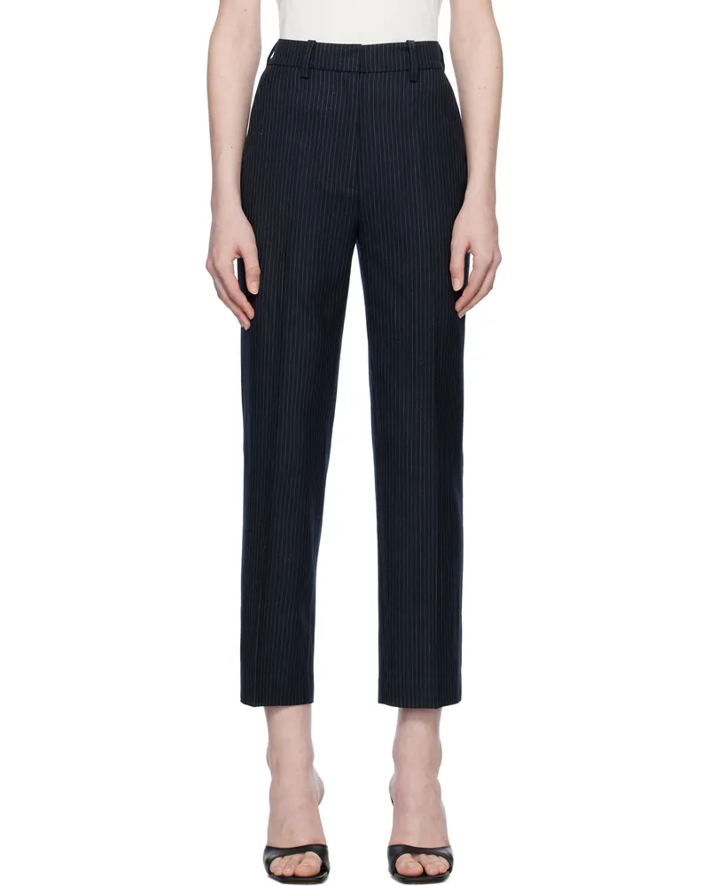 Anine Bing Navy Blaine Trousers Navy