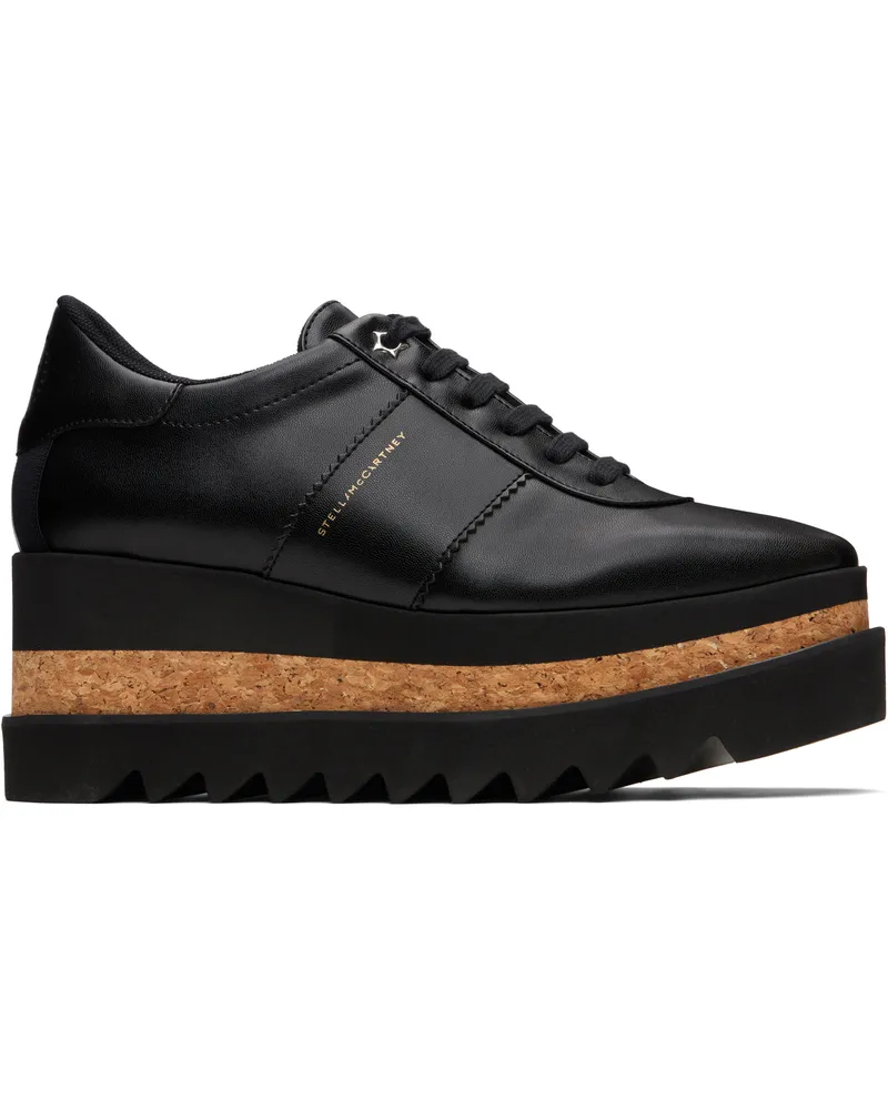 Stella McCartney Black Sneak-Elyse Platform Lace-Up Sneakers 1000