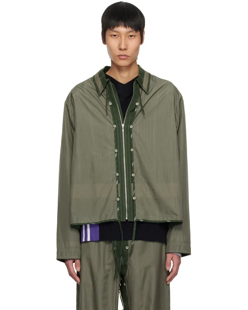 Craig Green Khaki Layered Shell Jacket Olive