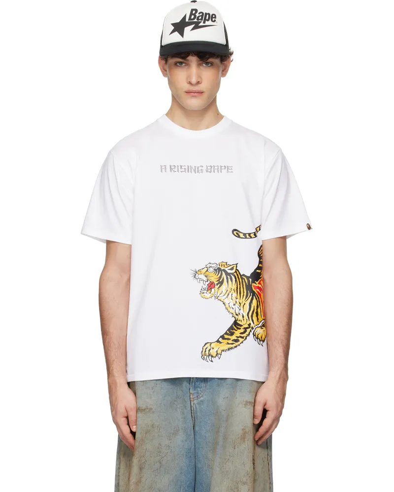 BAPE White Tiger & Dragon T-shirt Wht-white