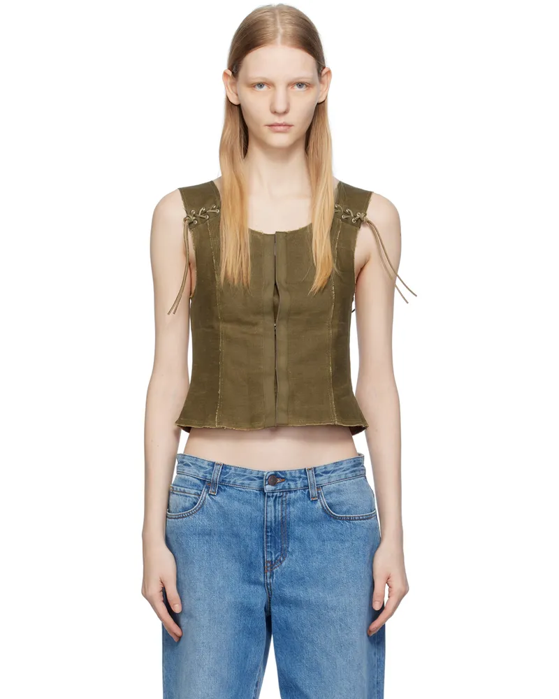 Our Legacy Khaki Tough Vest Moor
