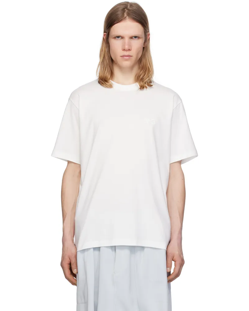 Y-3 White Regular Short Sleeve T-shirt White