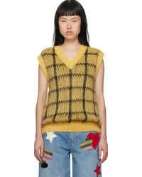 Marni Yellow Check Vest Chymaize