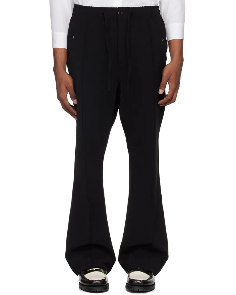 NEEDLES Black Piping Cowboy Trousers C-black