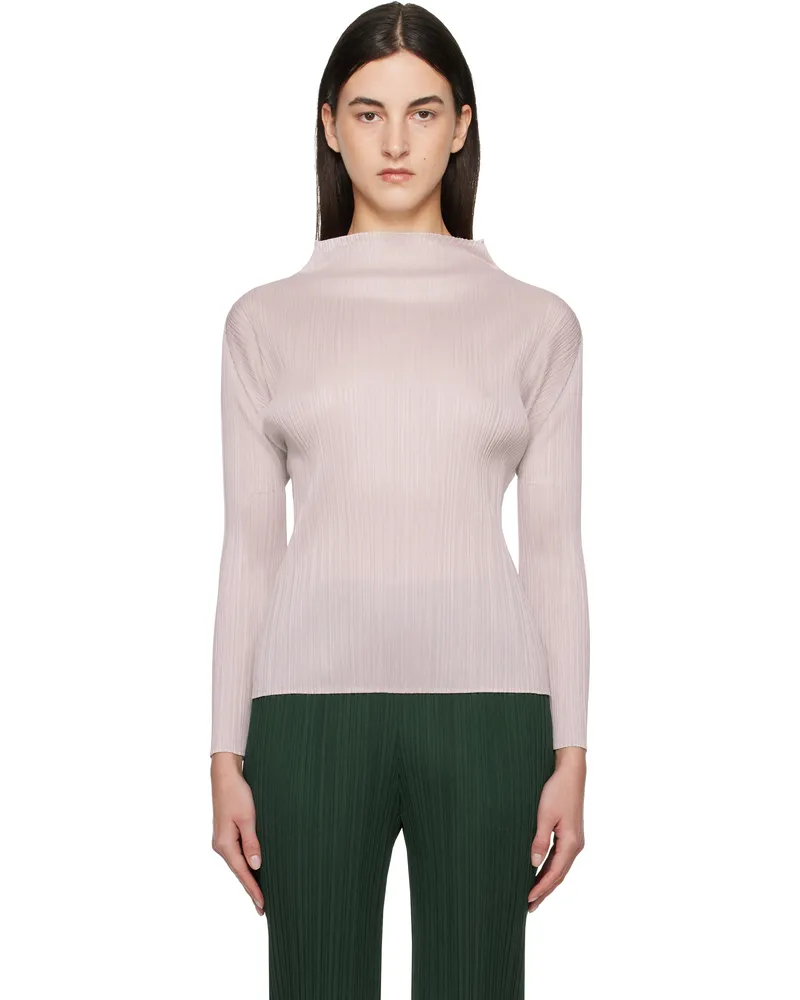 Issey Miyake Beige New Colorful Basics 4 Top 42