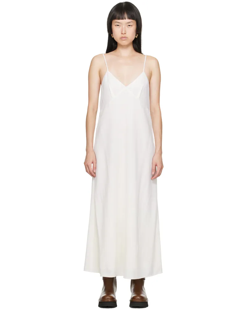 Chloé Off-White V-Neck Maxi Dress 112