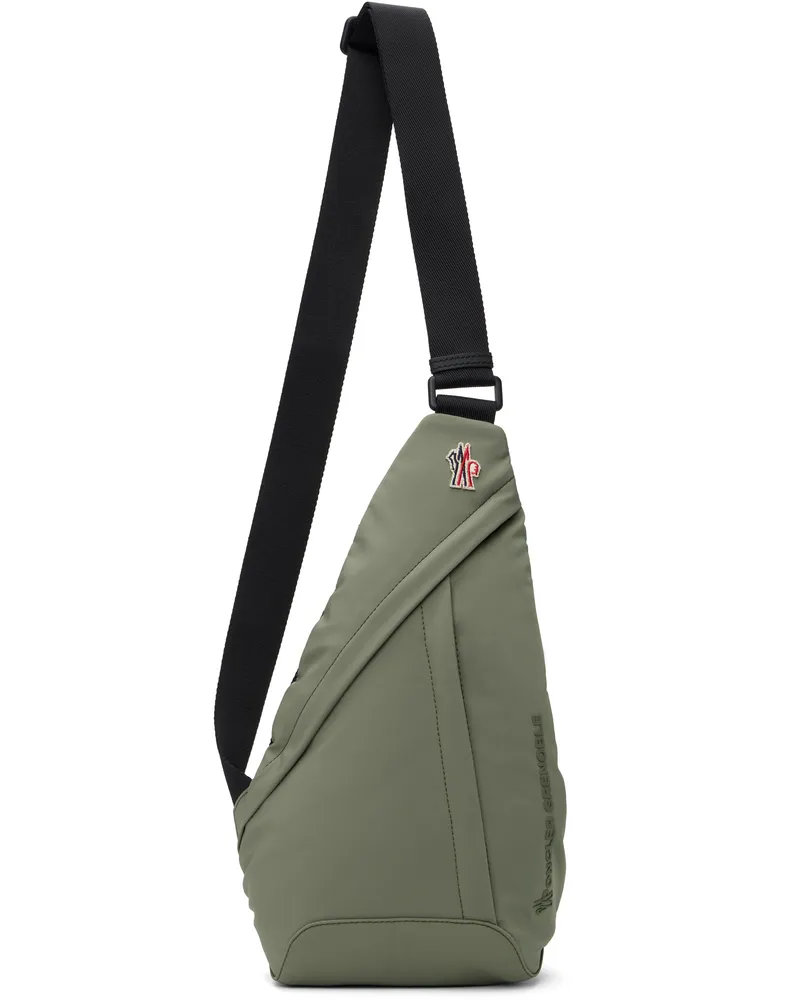 Moncler Khaki Water-Repellent Crossbody Backpack 82k
