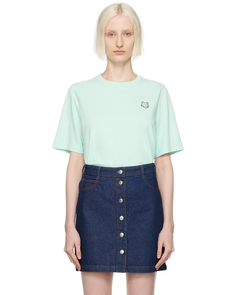 Kitsuné Green Bold Fox Head Patch Comfort T-shirt P305