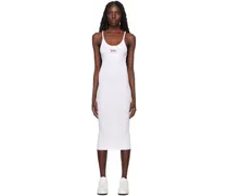 White Patch Midi Dress