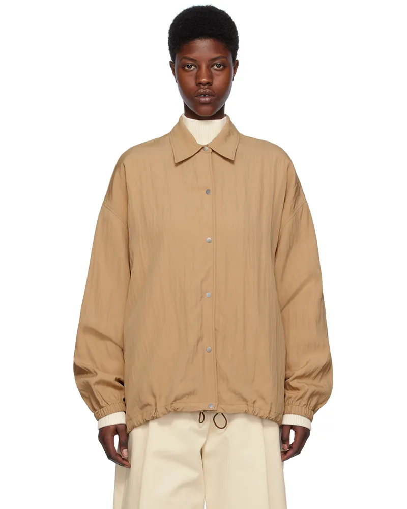 Studio Nicholson Tan Coach Jacket Sand