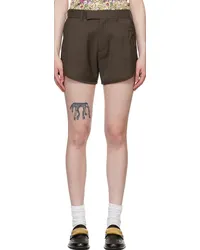 Martine Rose Brown Tailored Shorts Brown