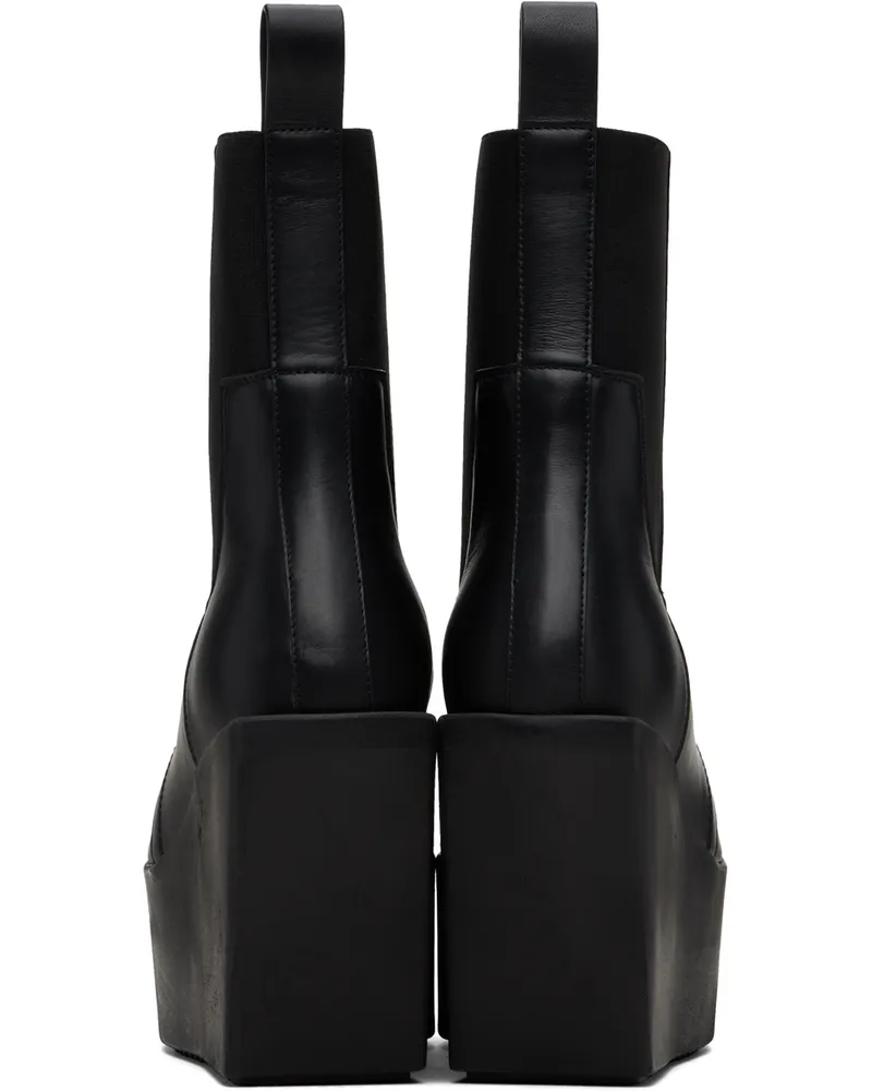 Rick Owens: ブラック Sliver Platform ビートルブーツ | SSENSE 日本