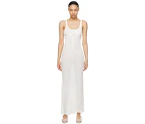 White Le Chouchou 'La Robe Maille Oranger' Maxi Dress