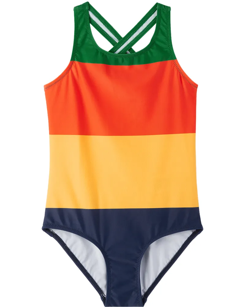Mini Rodini Baby Multicolour Stripe Swimsuit Multi