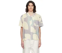 Off-White & Gray Floral Shirt