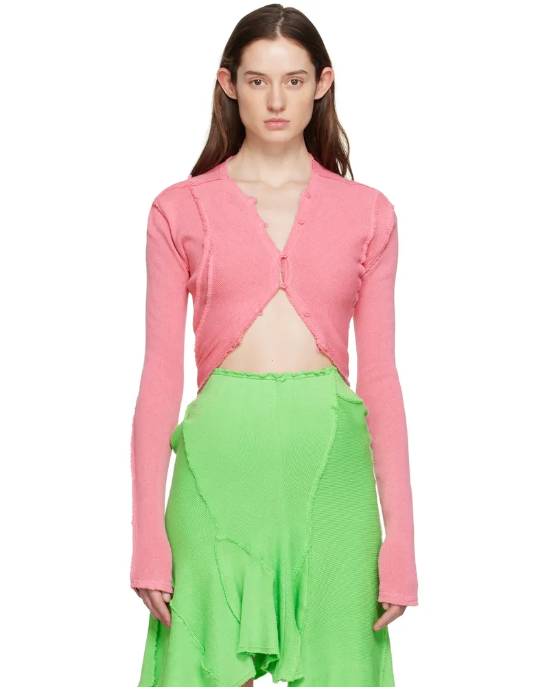 Talia Byre Pink Raw Cardigan 1214