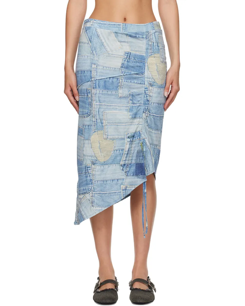 Andersson Bell Blue Anja Midi Skirt Blue