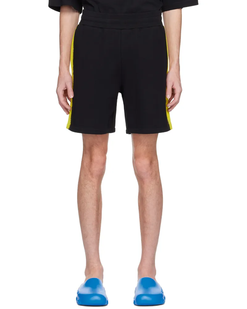 Moschino Black Paint Shorts A3555