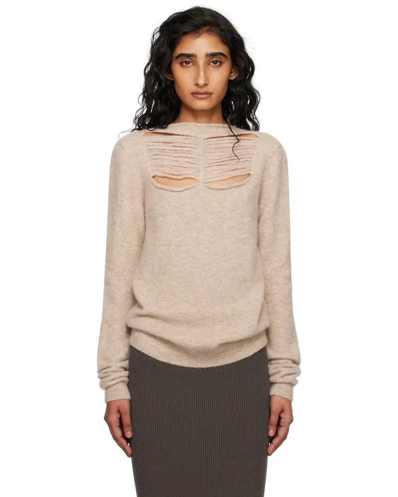 Rick Owens Gray Concordians LS Sweater 44