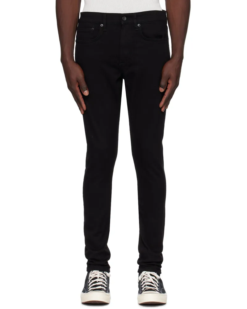 Rag & Bone Black Fit 1 Jeans Black