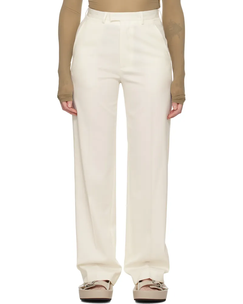 Maison Margiela Off-White Creased Trousers 101