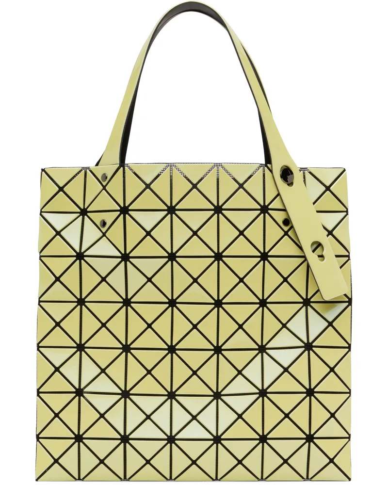 Issey Miyake Yellow Prism Metallic Tote 50-lt.yellow