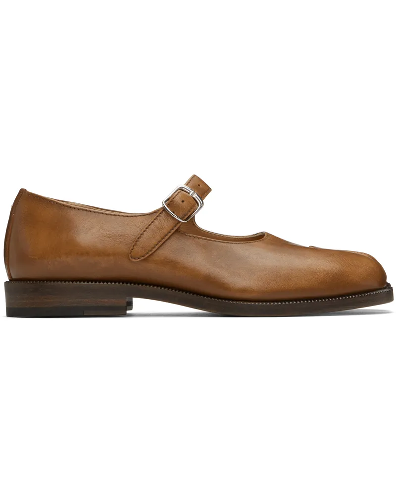 Maison Margiela Tan Tabi Mary Jane Loafers Ha817