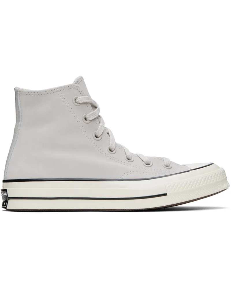 Converse Gray Chuck 70 Suede Sneakers Pale