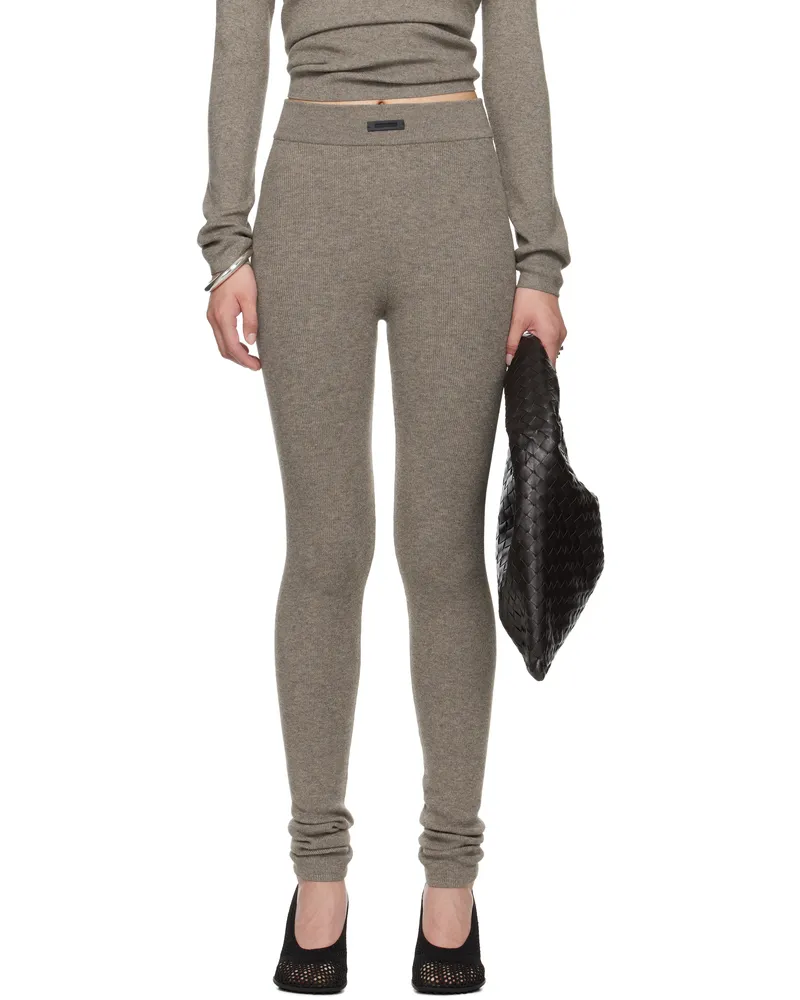 Fear of God Brown Soft Rib Leggings Homestead