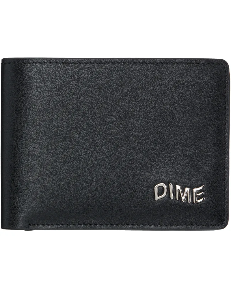 Dime Black Leather Bifold Wallet Black