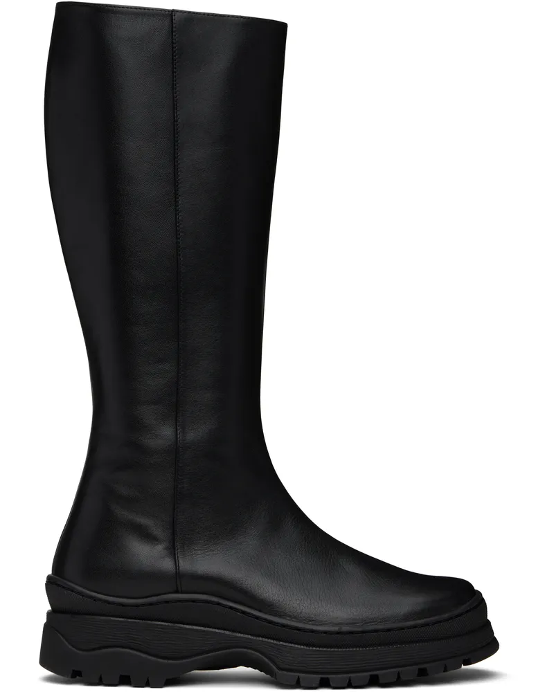 NICOLE SALDAÑA Black Anna Tall Boots Black