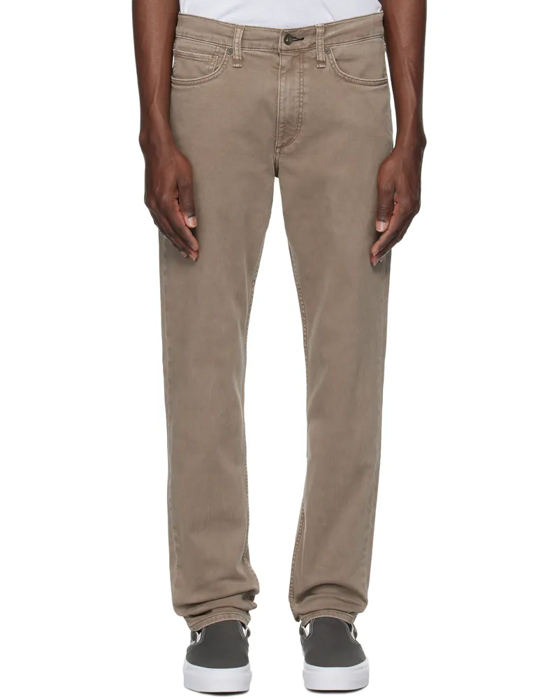 Rag & Bone Beige Fit 2 Slim Fit Jeans Darktaupe