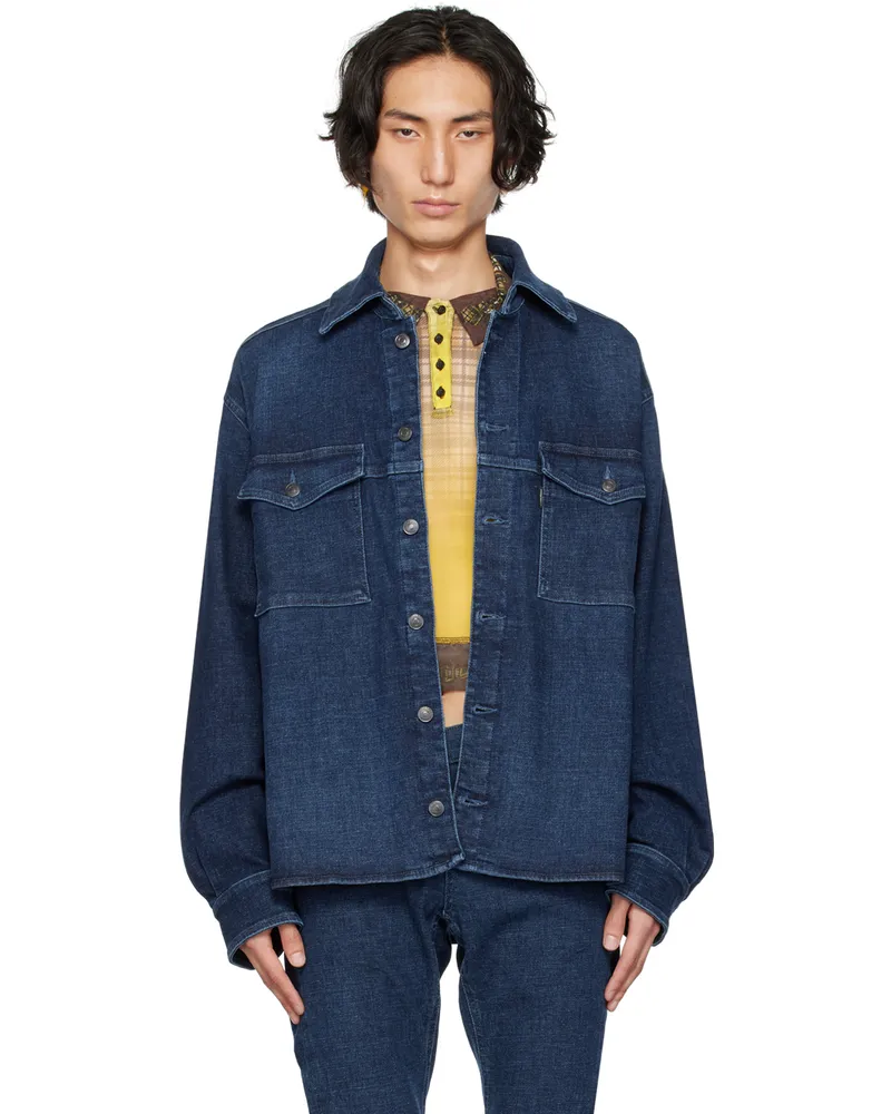 OTTOLINGER Blue Buttoned Denim Shirt Blue
