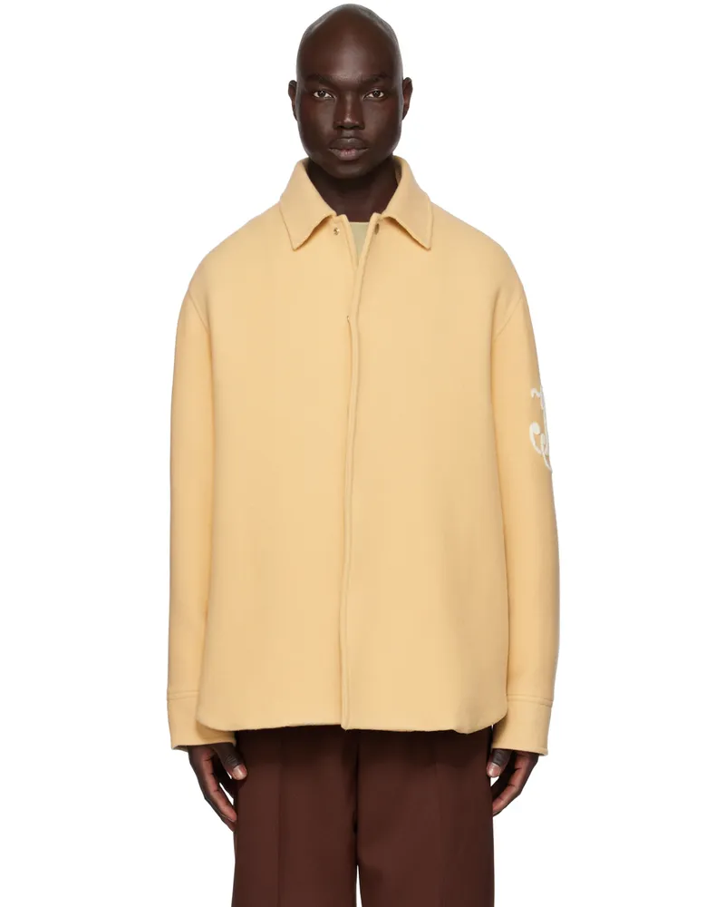 Jil Sander Beige Embroidered Jacket 233