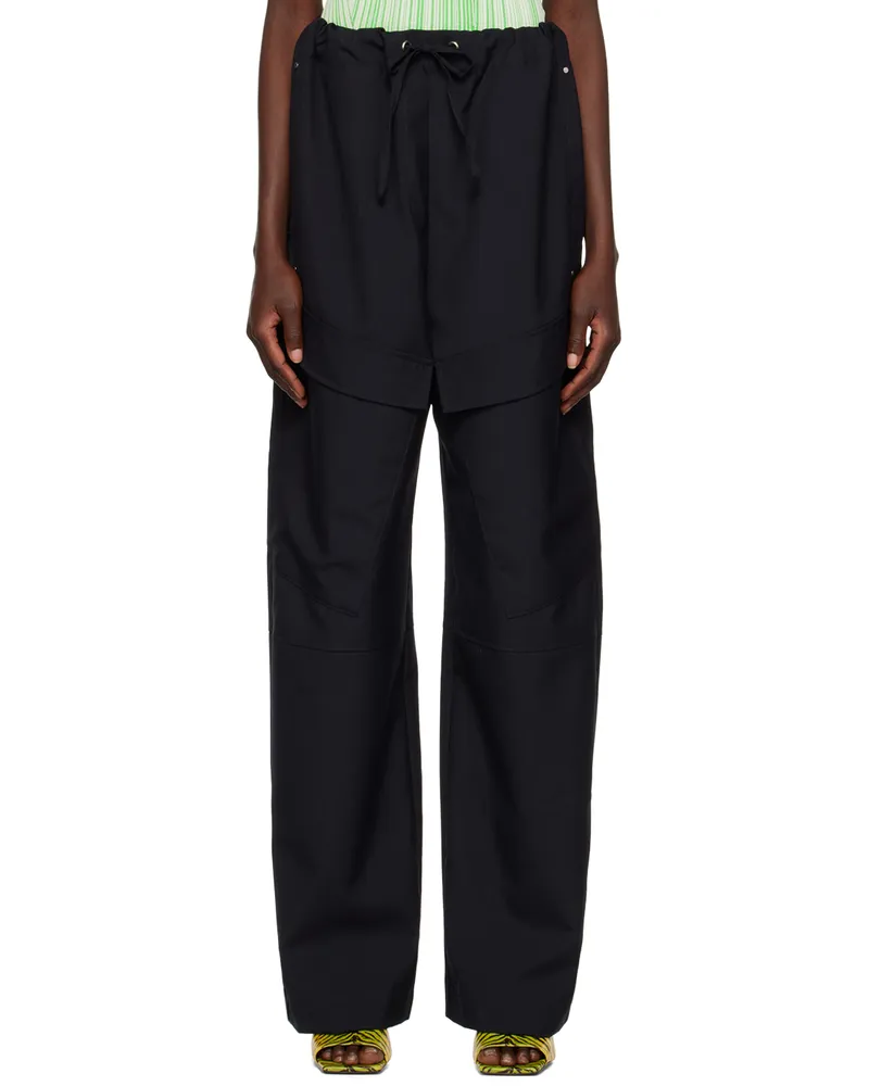 Paris Georgia Navy Herb Trousers Ink