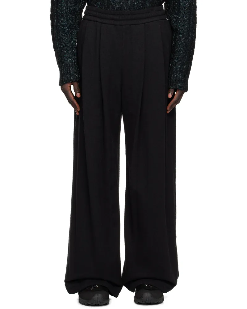 Wooyoungmi Black Boucle Sweatpants 827b